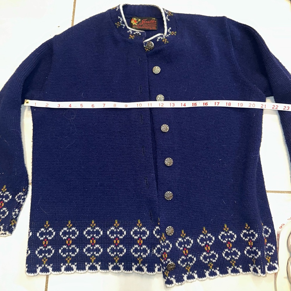 Women's Blue Cardigan Sweater